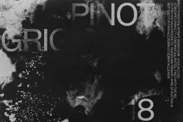 Abstract Monochromatic Typography Composition, brutalist, monochrome, monochrome