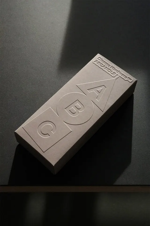 Embossed Logo Block, minimal, luxury, monochrome