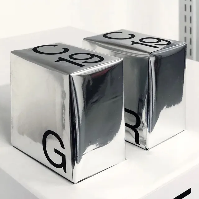 Metallic G Cube Mockup