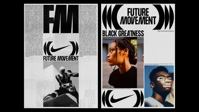 Future Movement Identity System, brutalist, neo-brutalist, monochrome