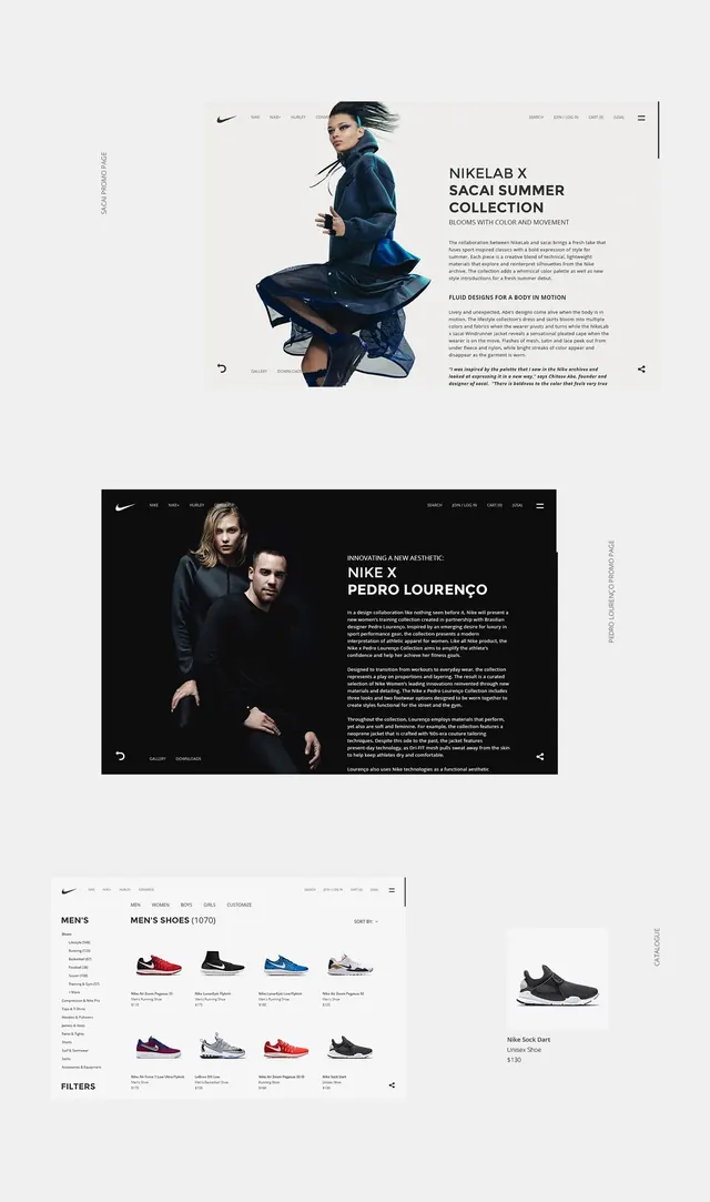 Fashion Collection Editorial Layout, minimal, editorial, monochrome