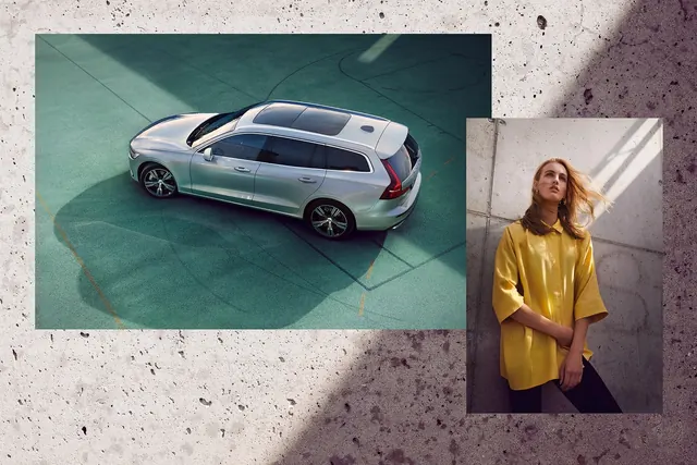 Collage of Automotive and Fashion Imagery, editorial, abstract, muted