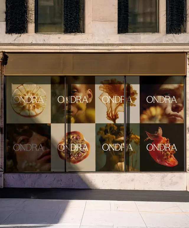 Ondra Storefront Display, minimal, editorial, muted