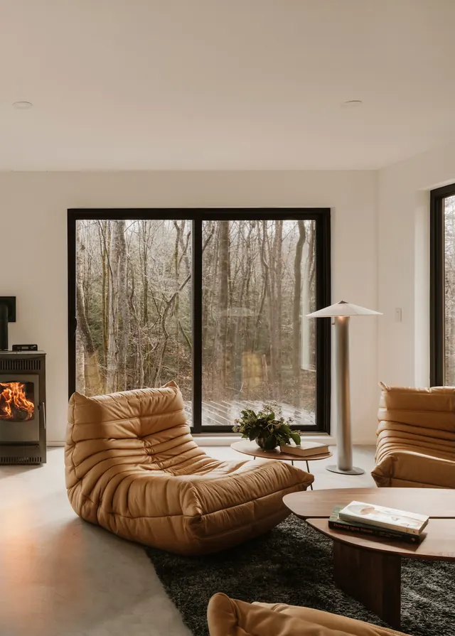 Modern Interior Living Space, minimal, luxury, warm