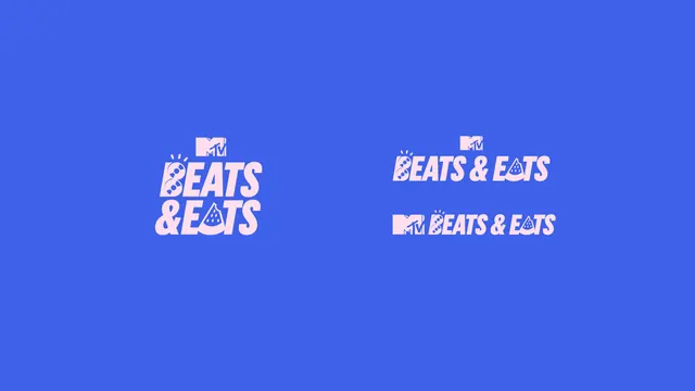 Beats & Eats Logo Variations, minimal, geometric, vibrant