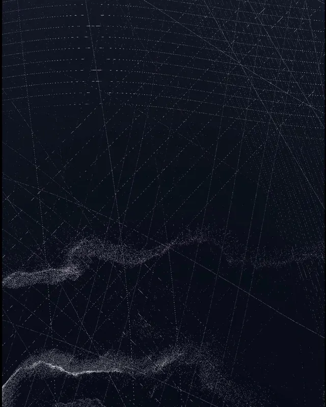 Abstract Data Visualization, technical, minimal, dark