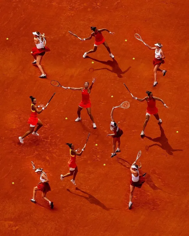 Dynamic Athletes Action Collage