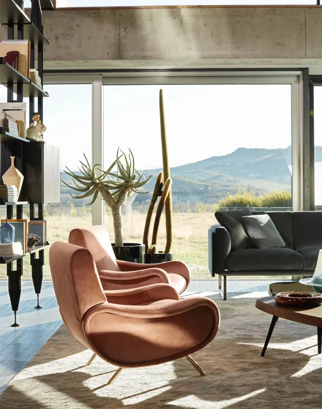 Modern Interior Living Space, luxury, minimal, warm