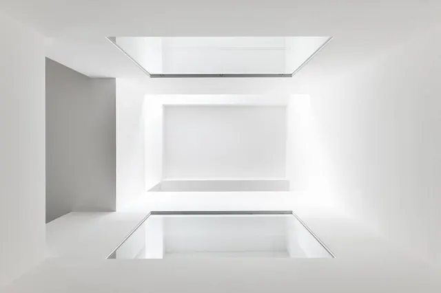 Minimalist Architectural Interior, minimal, geometric, monochrome
