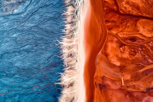 Abstract Texture Contrast, organic, photographic, vibrant