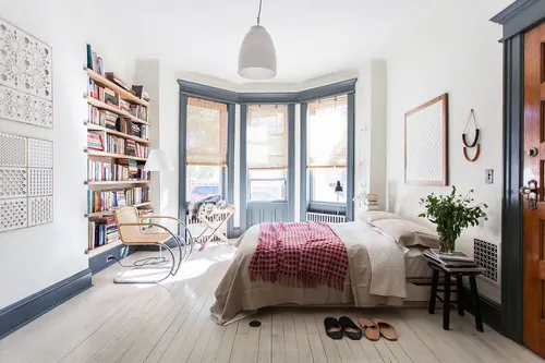 Modern Minimalist Bedroom Interior, minimal, light-mode, light