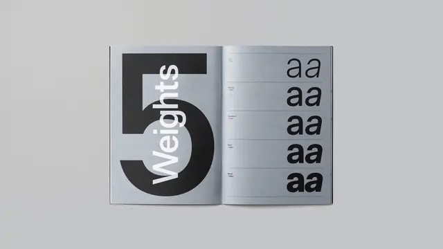 Abstract Geometric Identity, minimal, swiss, monochrome
