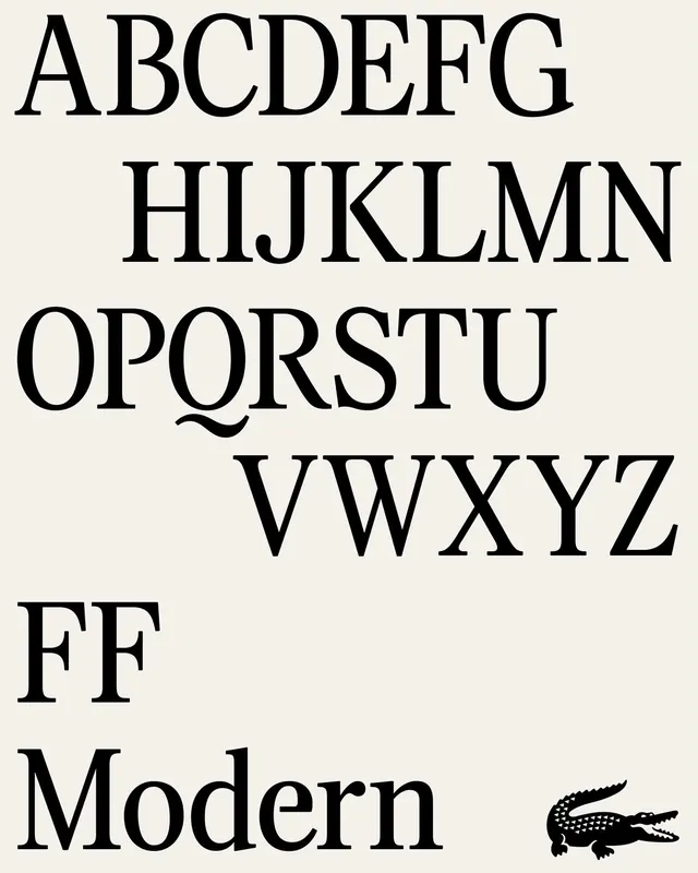 FF Modern Type Specimen
