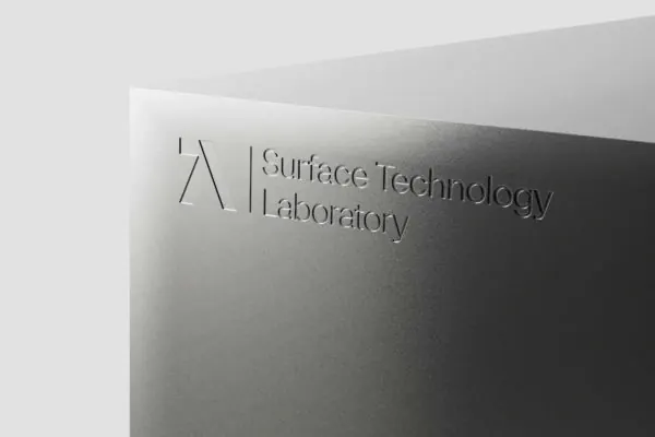 Surface Technology Laboratory Branding, minimal, corporate-clean, monochrome