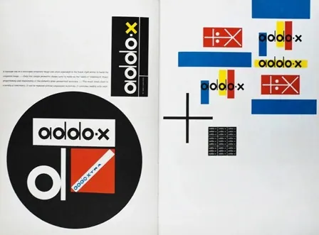 Abstract Geometric Identity System, minimal, swiss, high-contrast