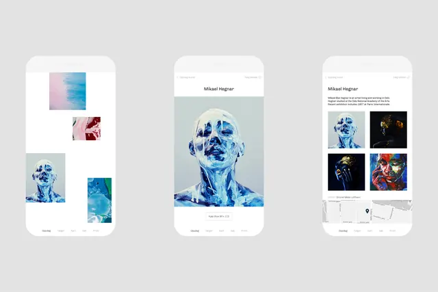 Mobile App Interface Mockups, minimal, corporate-clean, light