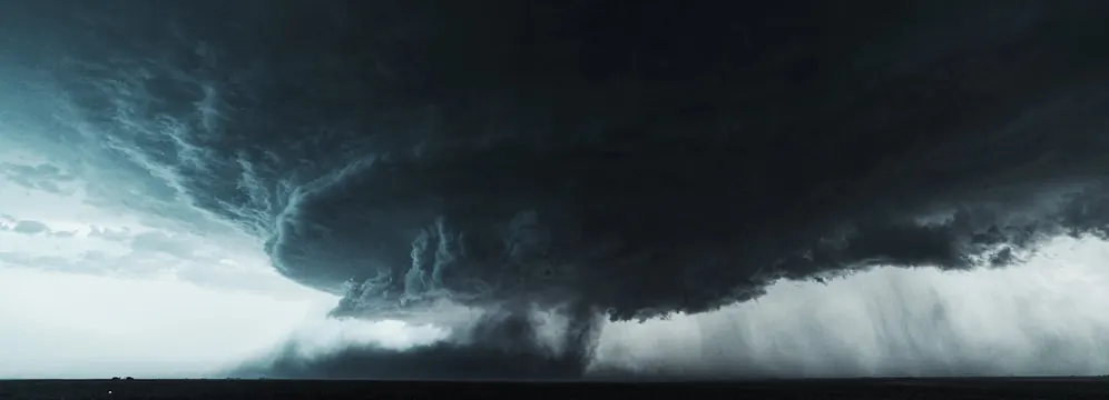 Supercell Storm Cloud, photographic, abstract, dark