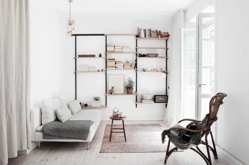 Minimalist Interior Living Space, minimal, light-mode, light