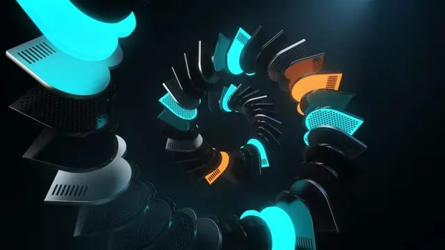 Abstract 3D Gradient Rings, 3d-render, gradient-heavy, dark