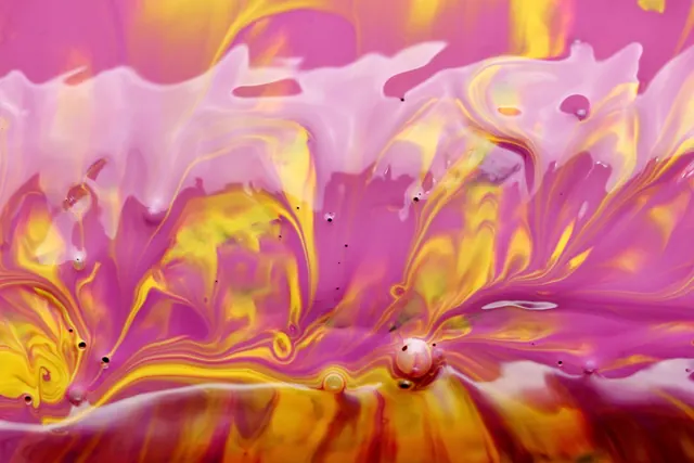 Abstract Fluid Paint Swirl