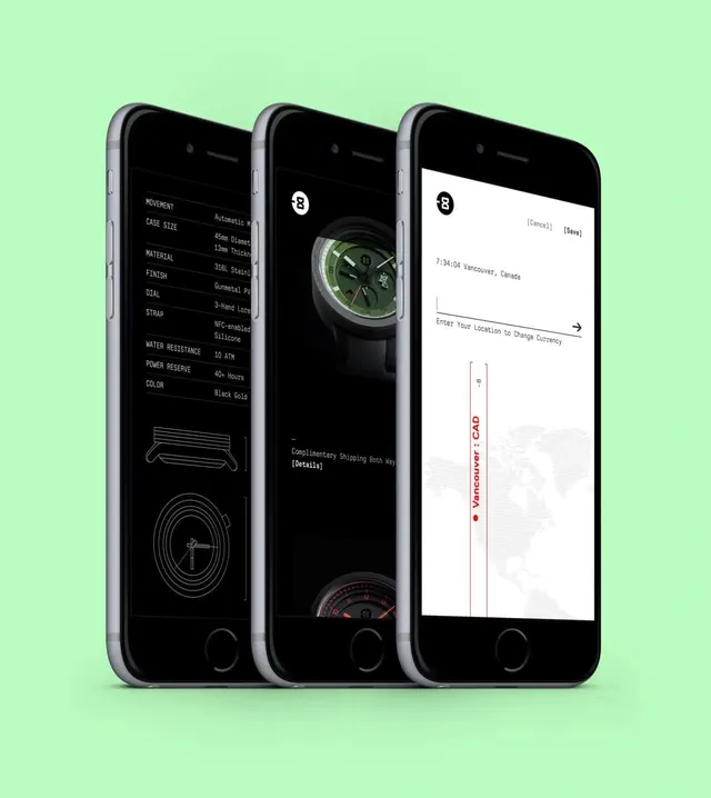 Mobile App Interface Mockup, dark-mode, light-mode, high-contrast
