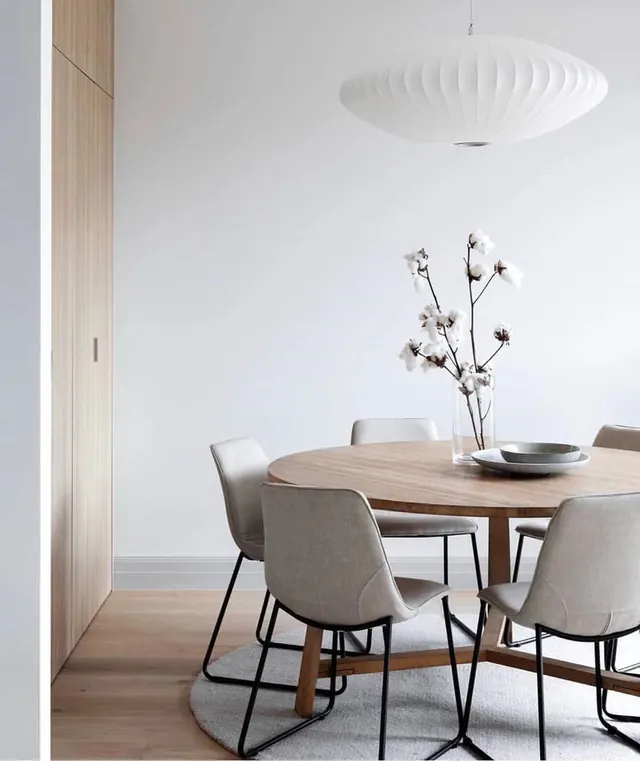Minimalist Interior Dining Space, minimal, light-mode, light