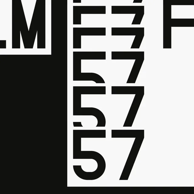 Monochrome Typographic Grid, brutalist, minimal, monochrome