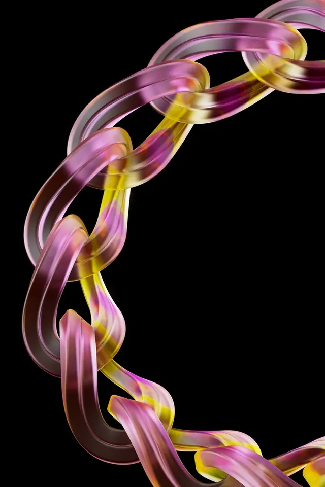 Abstract 3D Chain Link