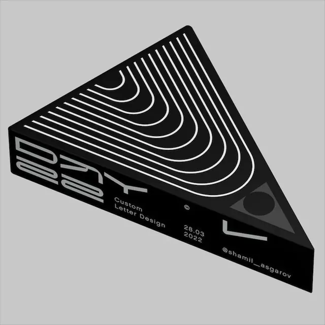 Geometric Line-Art Identity, minimal, geometric, monochrome