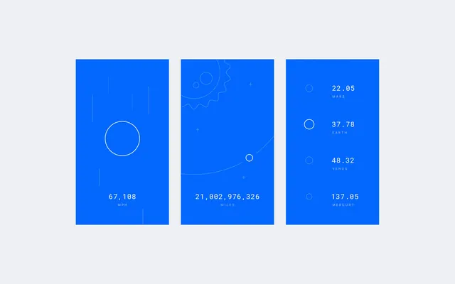 Blue Geometric Identity System, minimal, geometric, vibrant