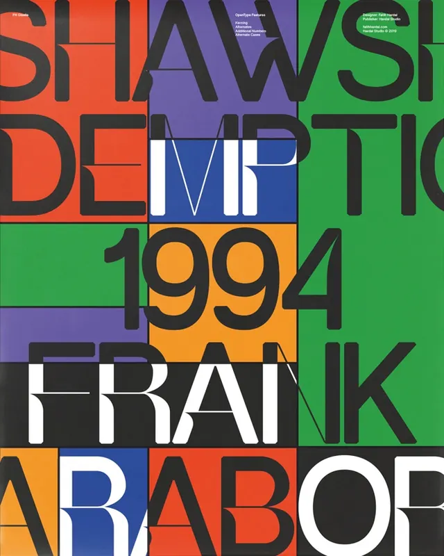 Typography Grid Composition, swiss, brutalist, high-contrast