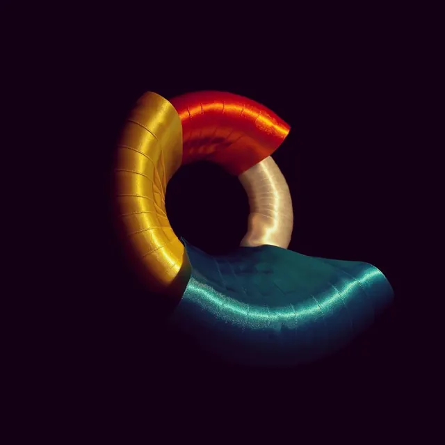 3D Inflatable Lettering, 3d-render, playful, vibrant