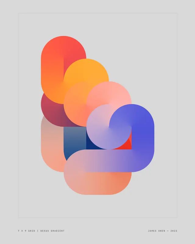 Abstract Geometric Composition, minimal, geometric, vibrant
