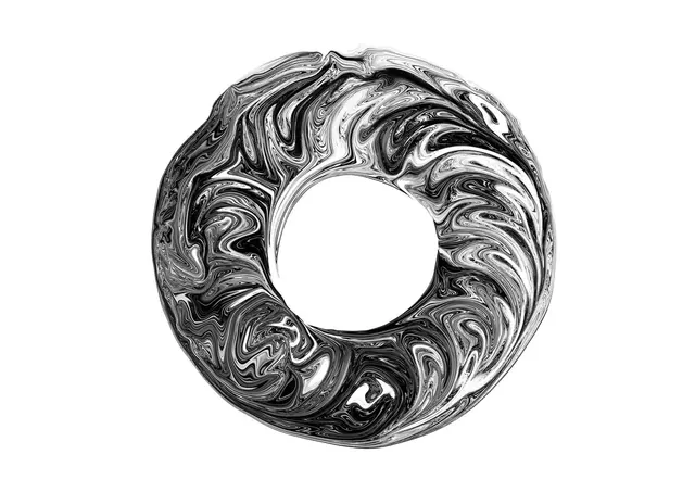 Abstract Swirl Graphic, organic, monochrome, monochrome