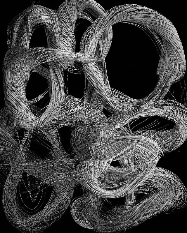 Abstract Line Art Composition, minimal, line-art, monochrome