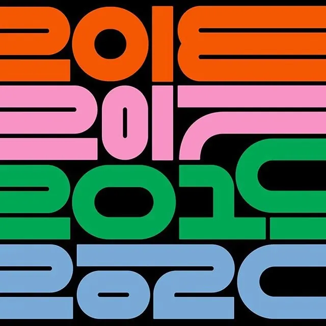 2012-2022 Year Sequence Graphic, minimal, geometric, vibrant