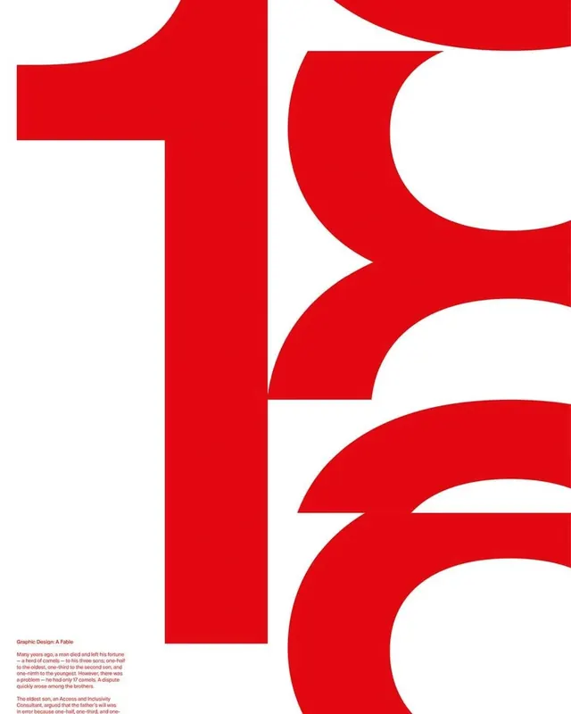 Red Geometric Typography Layout, minimal, swiss, high-contrast