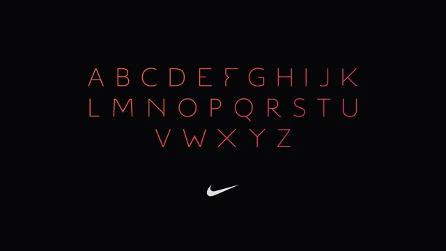 Nike Typography and Logo Layout
