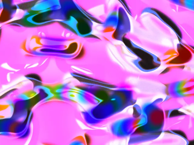 Iridescent Liquid Abstract