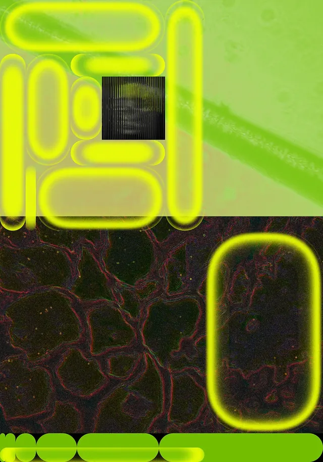 Neon Geometric Abstract Graphic, neo-brutalist, y2k, vibrant