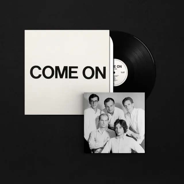 Come On Vinyl Record Mockup, minimal, monochrome, monochrome