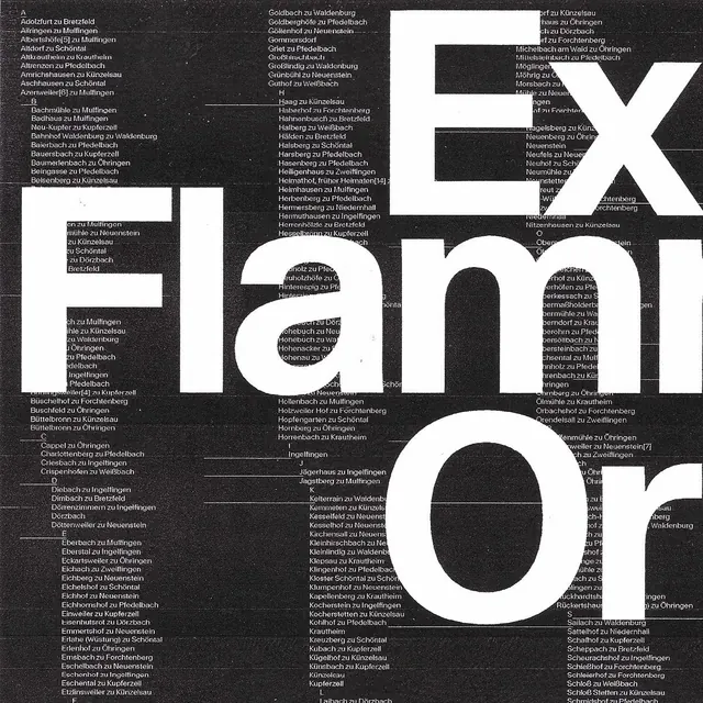 Typography and Wordmark Layout, brutalist, maximalist, monochrome