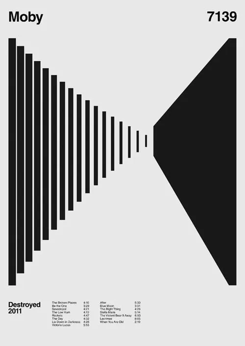 Moby 7139 Graphic Identity, swiss, minimal, monochrome