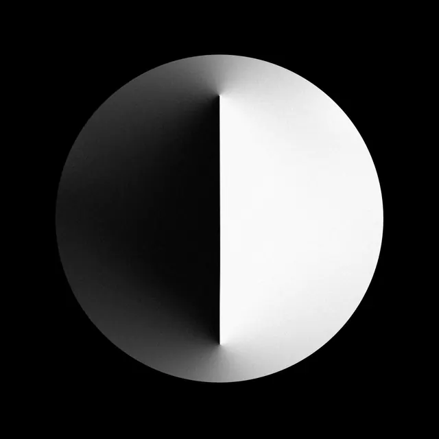 Monochrome Sphere Gradient, minimal, geometric, monochrome