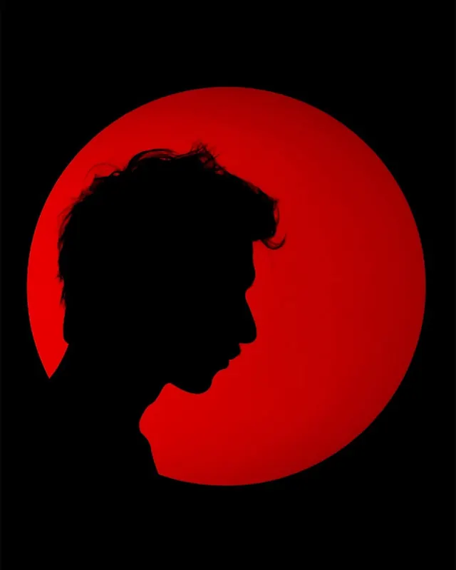 Red Sun Silhouette Profile
