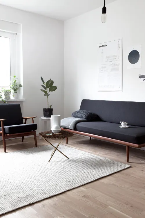 Minimalist Interior Living Space, minimal, light-mode, light