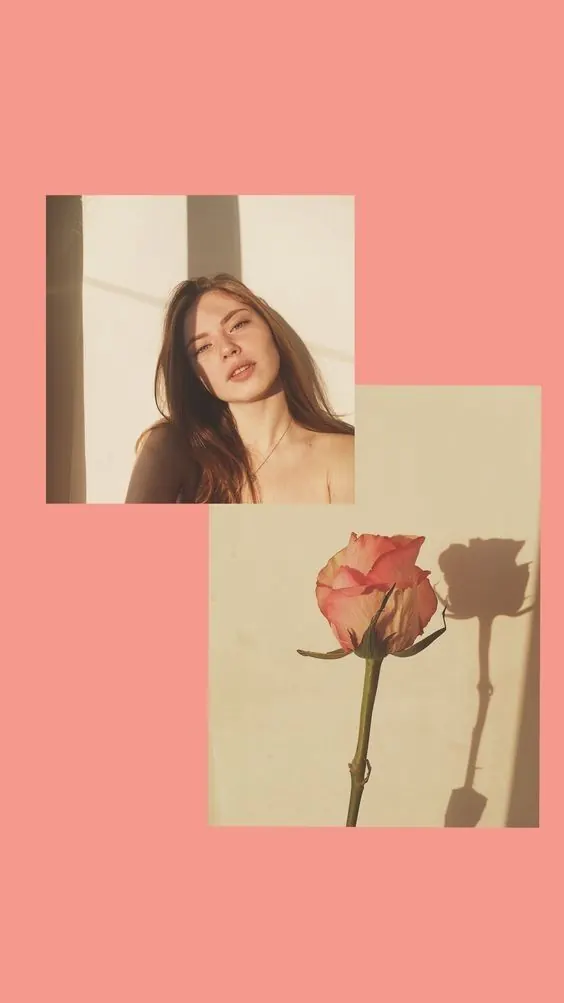 Editorial Portrait Collage, minimal, editorial, vibrant
