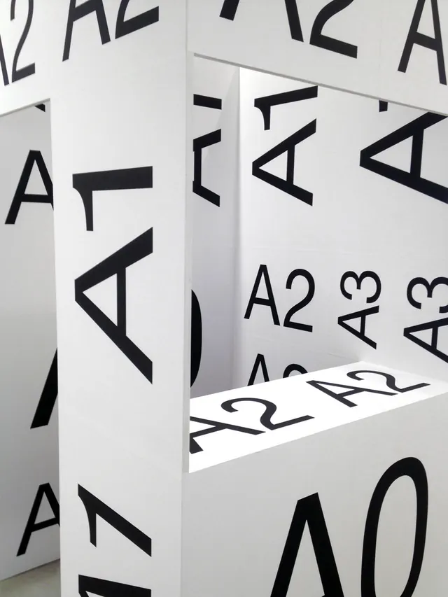 Abstract Alphanumeric Composition, minimal, swiss, high-contrast