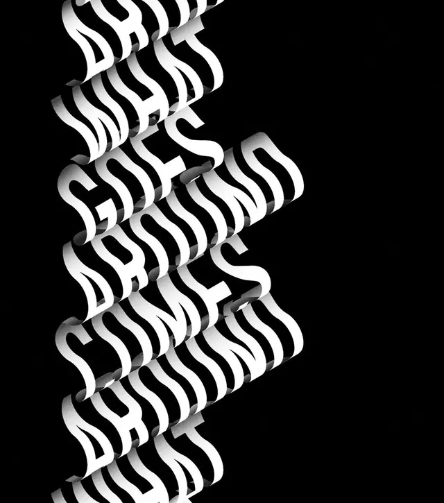 Abstract Wavy Line Pattern, minimal, geometric, monochrome