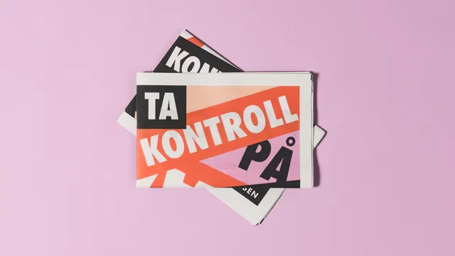 TA Kontroll Graphic Composition, neo-brutalist, maximalist, vibrant